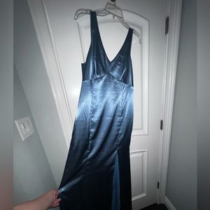 Brand new Birdy Grey Satin dress in Twilight size Large, never worn